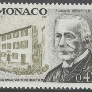 Monaco – M 1058 Auguste Escoffier – Köksmästare, 0,45 Fr **