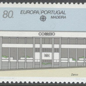 Madeira – M  133 Europa CEPT 1990 Postbyggnader, märke kpl **