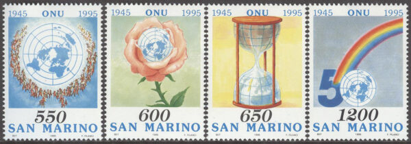 San Marino - M 1603-1606 FN 50 år, serie 4 kpl **