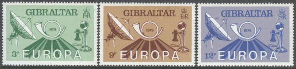 Gibraltar - M  392-394 Europa CEPT 1979 Posthistoria, serie 3 kpl **