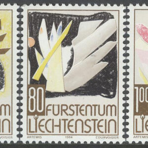 Liechtenstein – M 1096-1098 Jul 1994 – Konst, serie 3 kpl **