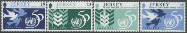 Jersey - M  719-722 FN 50 år - Jubileumsemblem, 4 kpl **