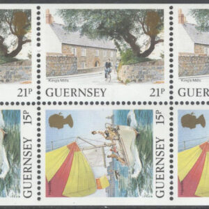 Guernsey – M  332 D, E, 516 D, E Segelbåt – Vyer, Häftes Block 10 kpl **