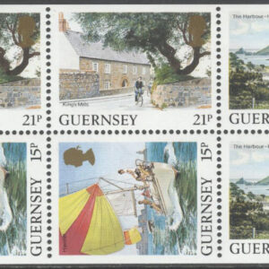 Guernsey – M  327 E, 328 D, 332 D, 516 D Båtar – Vyer, Häftes Block 10 kpl **