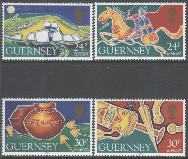 Guernsey - M  635-638 Europa CEPT 1994 Uppfinningar & Upptäckter, 4 kpl **