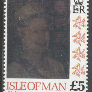 Isle of Man – M  601 Drottning Elisabeth II – Hologramtryck, 1 kpl **