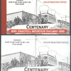 Isle of Man – M  617-620 + BL 22 Järnväg – Snaefell Bergbanan  100 år, Häfte kpl **