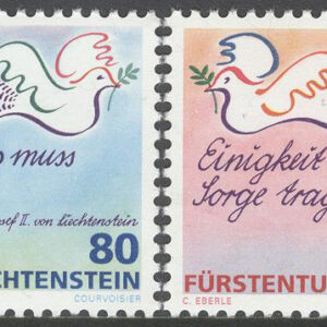 Liechtenstein – M 1103-1104 Europa CEPT 1995 Fred & Frihet – Fåglar, serie 2 kpl **