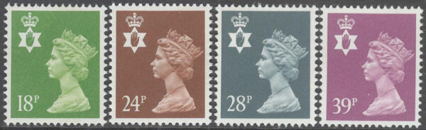 Nordirland - M   59-62 C Drottning Elisabeth II, serie 4 kpl **