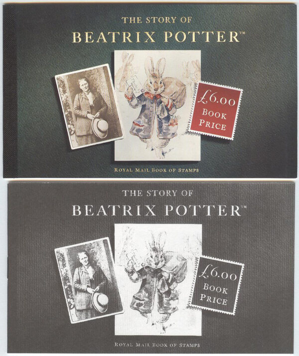 England - M 1214 C Beatrix Potter - Drottning Elisabeth II, 24 märke i Häfte kpl **