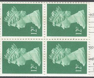 England – M  562 C, 1050 I Drottning Elisabeth II, 6 frimärken i Häfte kpl **