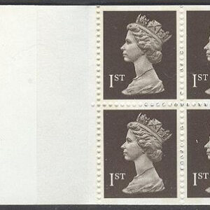England – M Häfte Drottning Elisabeth II 1ST, 4 frimärken i Häfte kpl **