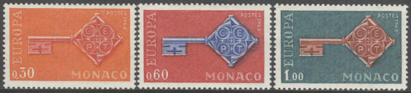 Monaco - M  879-881 Europa CEPT 1968, 3 kpl **