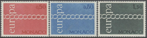 Monaco - M 1014-1016 Europa CEPT 1971, 3 kpl **