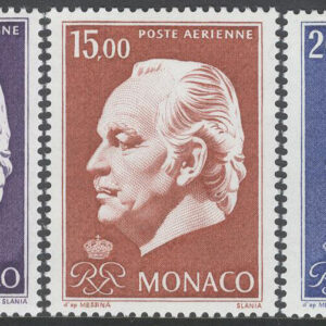 Monaco – M 1160-1162 Fürst Rainier III, 3 kpl **