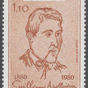 Monaco – M 1425 Guillaume Apollinaire 100 år – Diktare, 1 kpl *