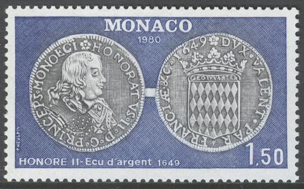 Monaco - M 1427 Numismatik - Silvermynt från 1649, 1 kpl **