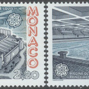 Monaco – M 1794-1795 Europa CEPT 1986 Modern arkitektur, serie 2 kpl **