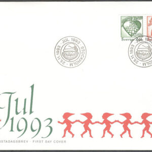 Sverige – FDC 1993-11-25 – Jul 1993, serie 2 kpl Vinjett 1