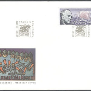 Sverige – FDC 1994-10-01 – Frans G Bengtsson, märke kpl Vinjett 1