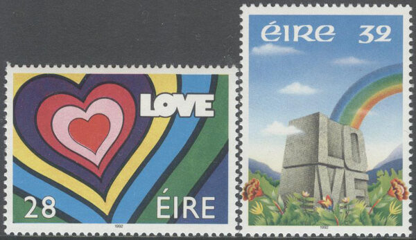 Irland - M  780-781 S:T Valentins Dag 1992, 2 kpl **