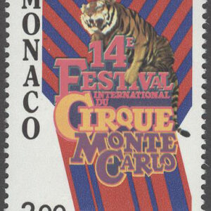 Monaco – M 1892 14:e Internat Cirkusfestivalen i Monte Carlo 1989, 1 kpl **