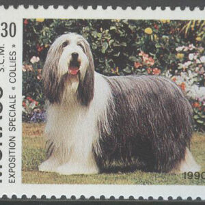 Monaco – M 1952 Internationell hundutställning 1989. Långhårig Collie, 1 kpl **