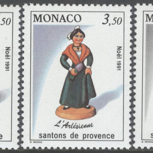 Monaco – M 2035-2037 Jul 1991 – Krubbfigurer, serie 3 kpl **