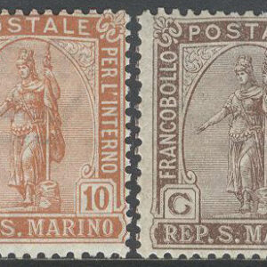 San Marino – M   81-86 Frimärken för Inlandsandvändning, serie 6 kpl *