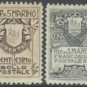 San Marino – M   47-48 I Vapensköld, serie 2 kpl *