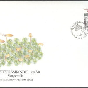 Sverige – FDC 1992-01-30 – Friluftsfrämjandet 100 år, märke kpl Vinjett 1