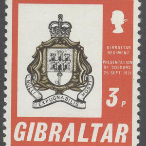 Gibraltar – M  283 Faninvigning för Gibraltar-Regiments, 1 kpl **