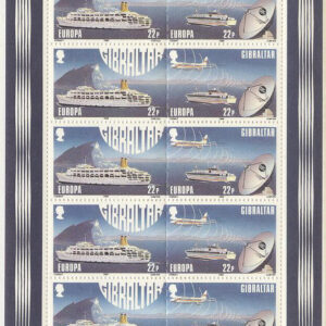 Gibraltar – M  544-547 x 8 Europa CEPT 1988 Transport, 2 st Miniark kpl **