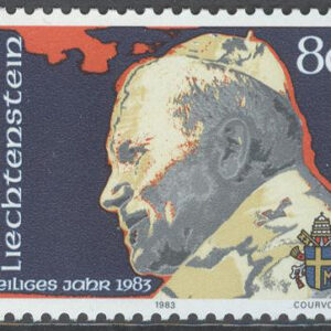 Liechtenstein – M  830 Påven Johannes Paul II, märke kpl **