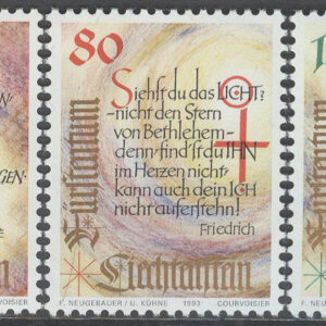 Liechtenstein – M 1073-1075 Jul 1993 – Julhistorier, serie 3 kpl **