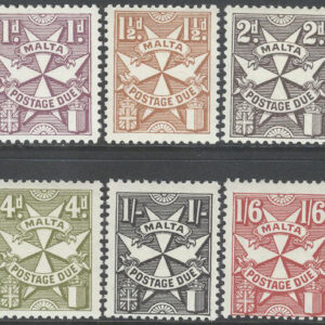 Malta – M P   11-20 Portomärken – Malteserkors, serie 10 kpl **