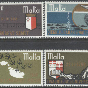 Malta – M  389-392 Minnen bla Robert Samut 100 år – Kompositör – Musik, 4 kpl **