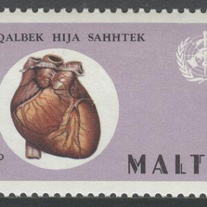 Malta – M  436-438 Världens Hjärtmånad 1972, serie 3 kpl **