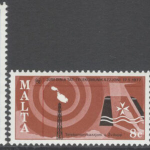 Malta – M  550-553 Världsteledagen 1977, serie 4 kpl **