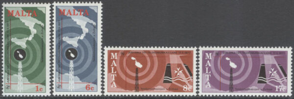 Malta - M  550-553 Världsteledagen 1977, serie 4 kpl **