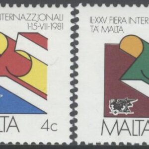 Malta – M  630-631 25:e Internationell Mässa på Malta, serie 2 kpl **