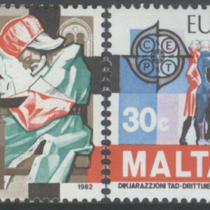 Malta – M  661-662 Europa CEPT 1982 Historia, serie 2 kpl **