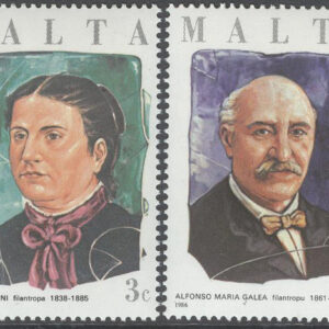 Malta – M  751-754 Filantroper bla Alfonso Maria Galea, serie 4 kpl **