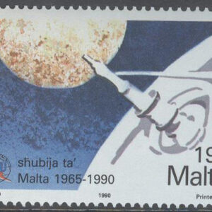 Malta – M  835 Malta med i Internat Teleunionen UIT 25 år, märke **