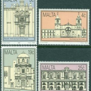 Malta – M  893-896 Historiska byggnader i Valetta, 4 kpl **