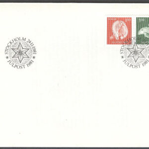 Sverige – FDC 1981-11-24 – Julpost 1981, par kpl