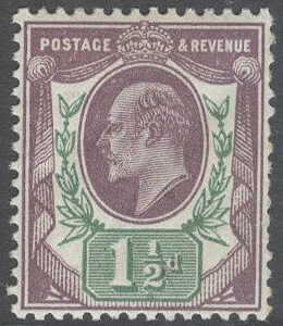 England – M  105 A Kung Edward VII, märke **