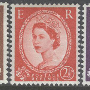 England – M  320-324 Y Drottning Elisabeth II, serie 5 olika **