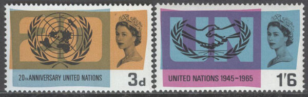 England - M  404-405 x FN 20 år - Emblem, 2 kpl **