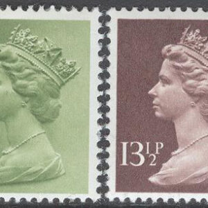 England – M  821-822 Drottning Elisabeth II, serie 2 olika **